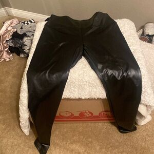 Faux leather pant leggings